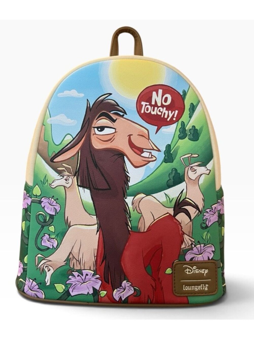 Loungefly Disney The Emperors New Groove Kuzco No Touchy Mini Backpack Llama NWT
